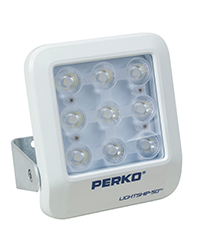 Perko Delta-Series White All-Round Pole Light - 60" Fold-in-Half Marine Light