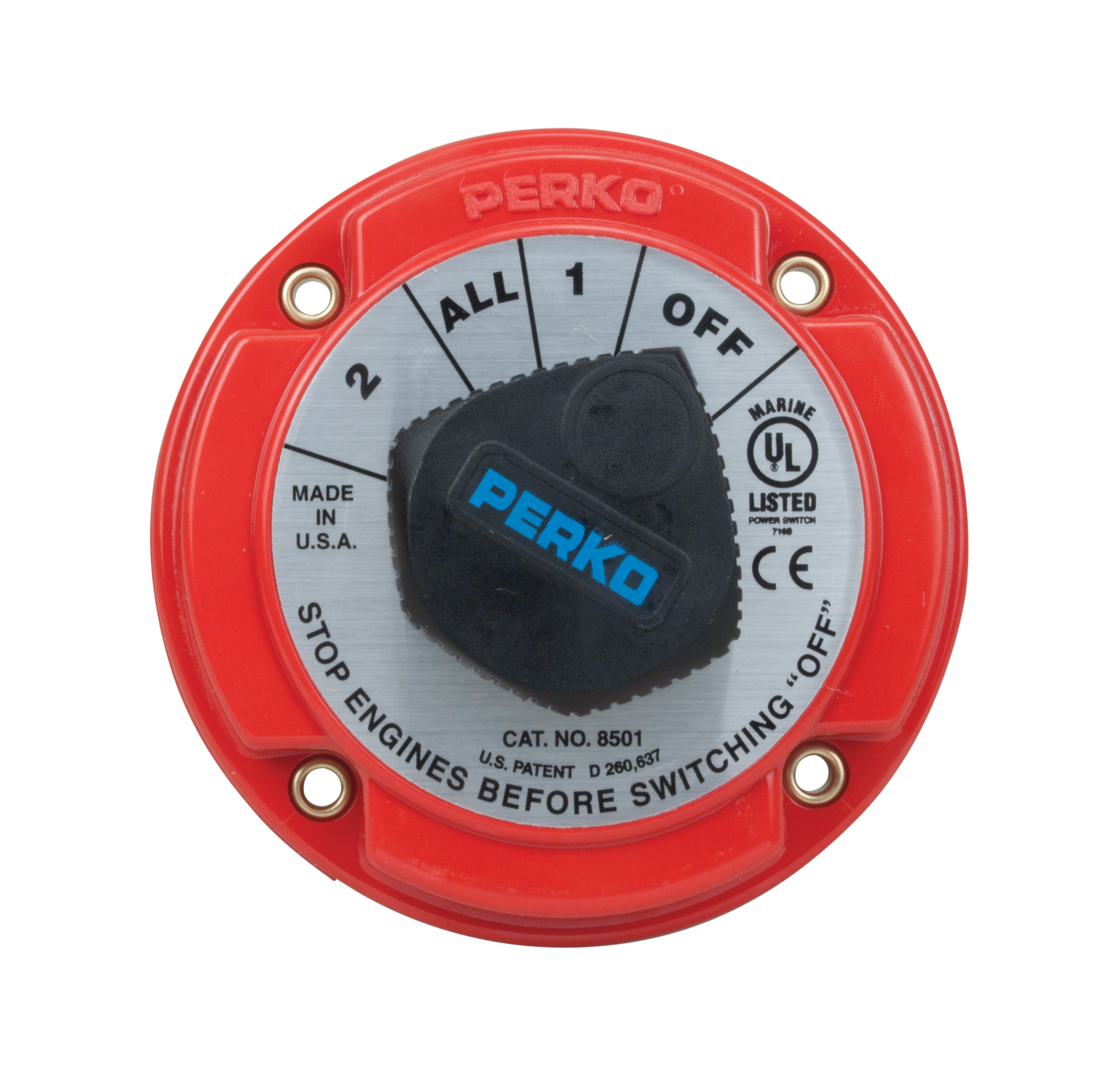 PERKO Inc. - Catalog - Battery Switches - Medium Duty Battery Selector  Switch [8501]